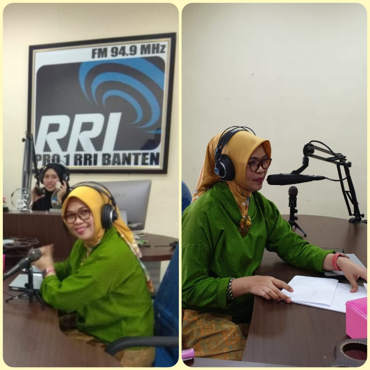 Talkshow Banten Bangkit Pasca Tsunami terkait DP3AKKB di studio RRI Banten